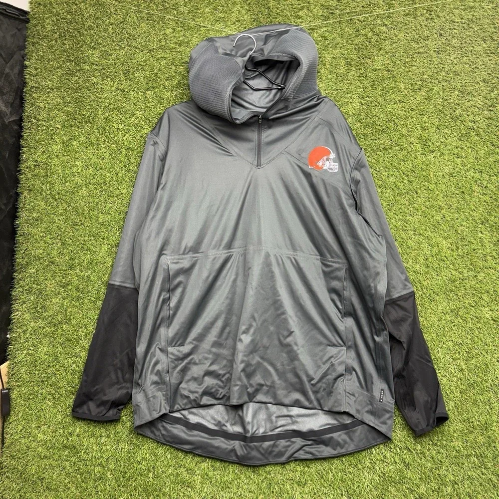 Nike Zonal AeroShield Running Jacket Mens XL Cleveland Browns 1/4 Zip Tech